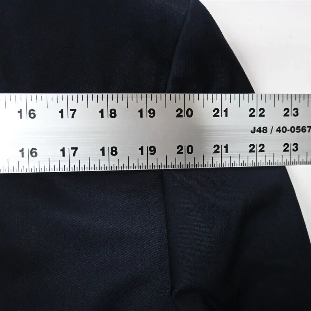 Saddlebred 48R Navy‎ Blue Stretch Wool Gold Button Mens Blazer Sport Coat Jacket